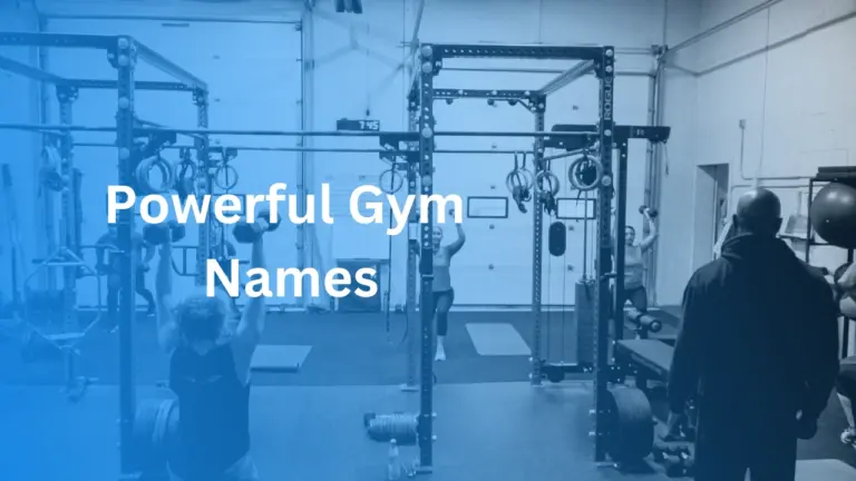 Powerful gym name ideas