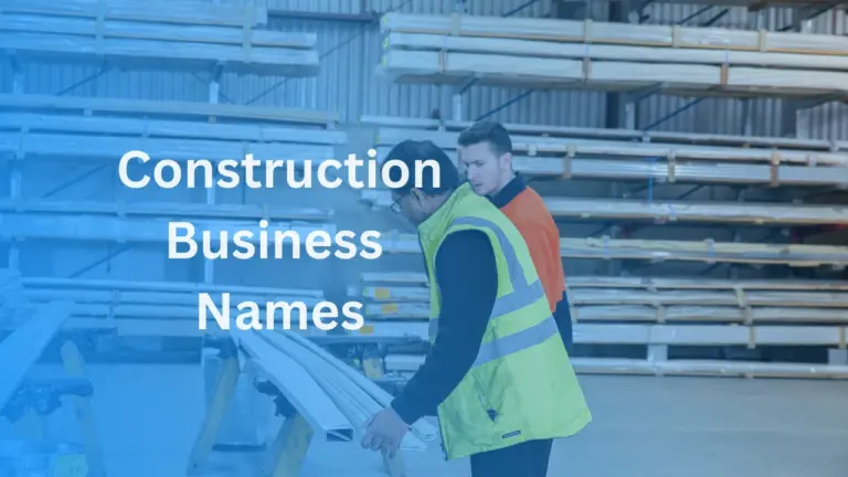 Construction business name ideas