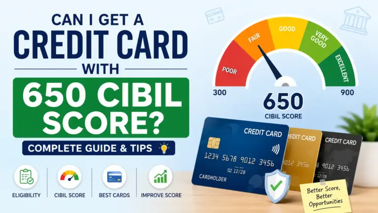 Can I Get a Credit Card with 650 CIBIL Score?