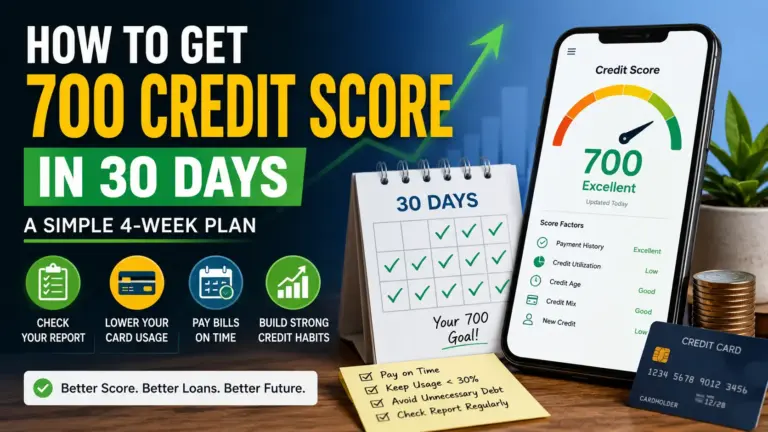 How to Get a 700 CIBIL Score in 30 Days