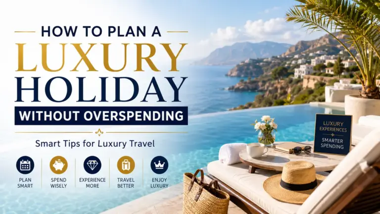 How to plan a luxury holiday without overspending featuring a luxury resort, infinity pool and premium travel experience.