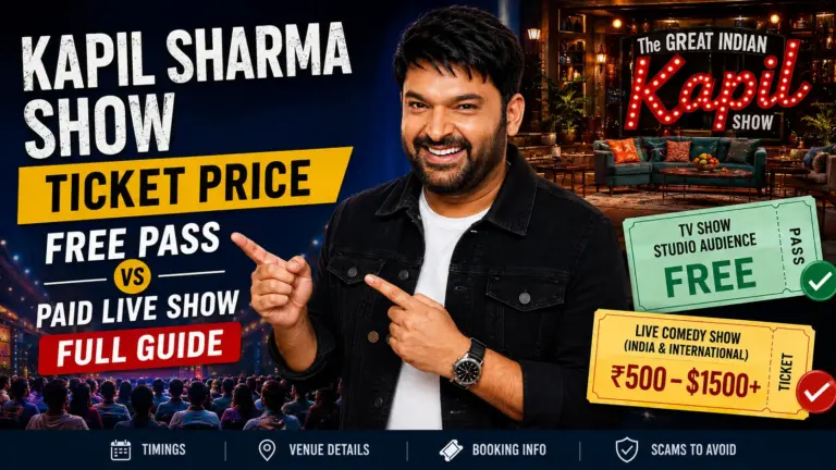 Kapil Sharma Show Ticket Price